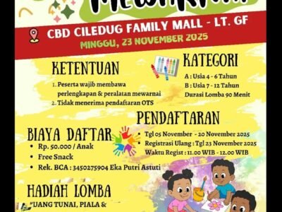 BURUAN DAFTAR! Lomba Mewarnai Hari Pahlawan di CBD Ciledug 2025: Harga Early Bird [Sisa Kuota Terbatas]